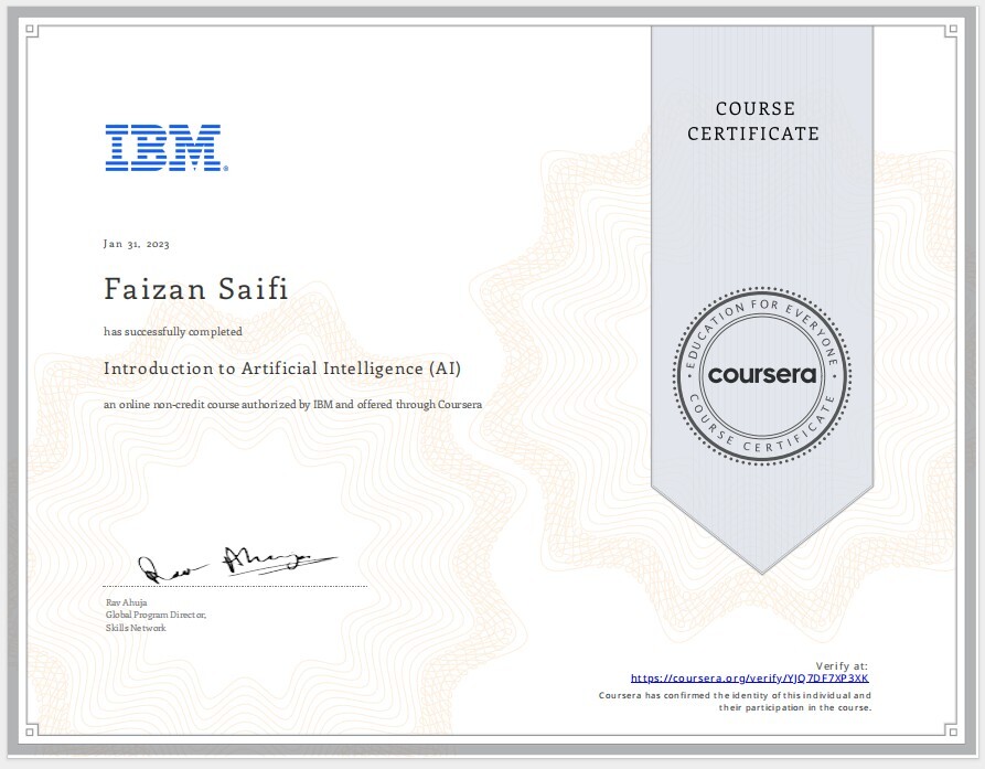Introduction to AI